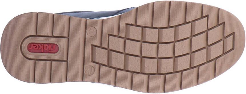 Rieker Sneakers met zijrits vrijetijdsschoen lage schoen veterschoen