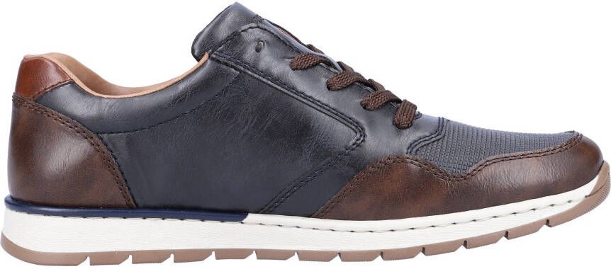 Rieker Sneakers met zijrits vrijetijdsschoen lage schoen veterschoen