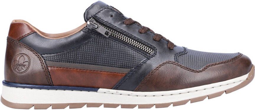 Rieker Sneakers met zijrits vrijetijdsschoen lage schoen veterschoen