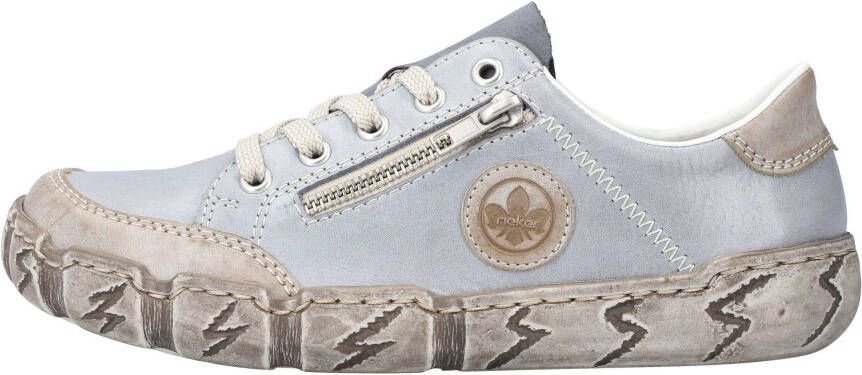 Rieker Sneakers met decoratieve rits vrijetijdsschoen lage schoen veterschoen - Foto 6