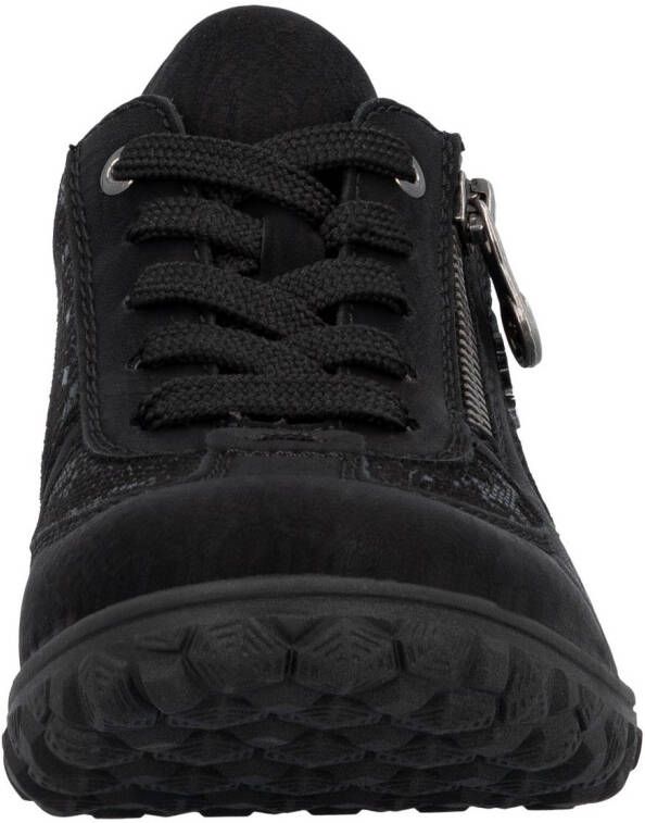 Rieker Sneakers met sleehak Veterschoenen lage schoen vrijetijdssneaker met rits