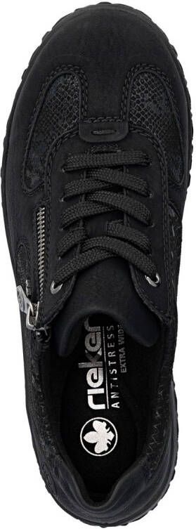 Rieker Sneakers met sleehak Veterschoenen lage schoen vrijetijdssneaker met rits