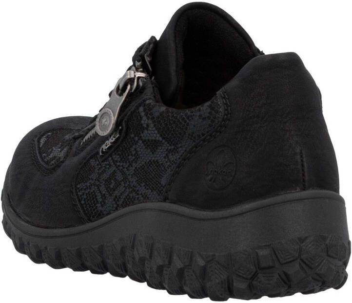 Rieker Sneakers met sleehak Veterschoenen lage schoen vrijetijdssneaker met rits