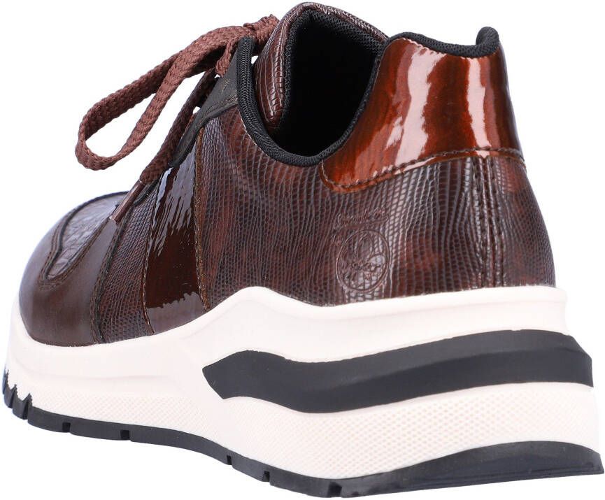 Rieker Sneakers met sleehak met gestempeld oppervlak