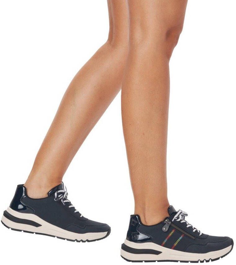 Rieker Sneakers met sleehak vrijetijdsschoen lage schoen veterschoen in comfortabele vorm - Foto 13