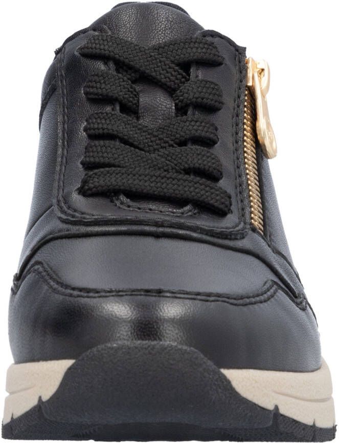 Rieker Sneakers met sleehak vrijetijdsschoen lage schoen veterschoen met rits smalle vorm