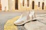 Rieker Sneakers met sleehak enkellaars laarzen rozenprint met ritssluiting vooraan - Thumbnail 2