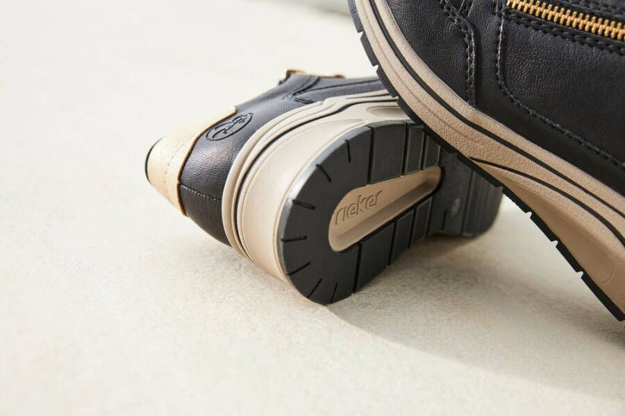 Rieker Sneakers met sleehak lage schoen veterschoen vrijetijdsschoen met zachte inlegzool