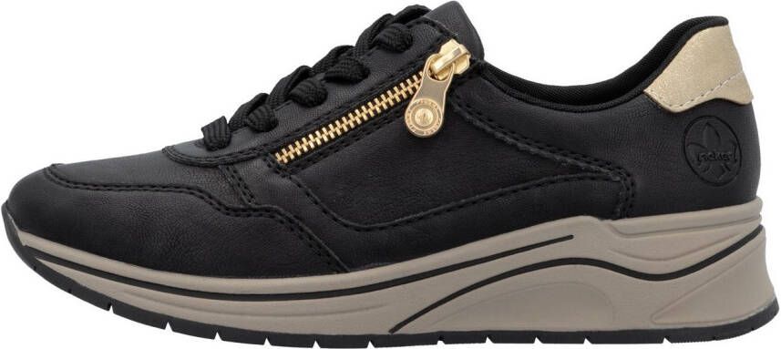 Rieker Sneakers met sleehak lage schoen veterschoen vrijetijdsschoen met zachte inlegzool