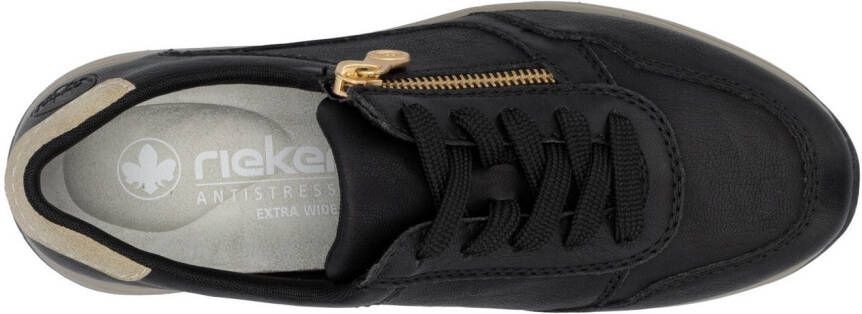 Rieker Sneakers met sleehak lage schoen veterschoen vrijetijdsschoen met zachte inlegzool
