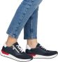 Rieker Sneakers met sleehak lage schoen vrijetijdsschoen veterschoen met touwachtige ritssluiting - Thumbnail 5
