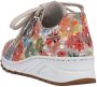 Rieker Sneakers met sleehak met bloemenprint vrijetijdsschoen lage schoen veterschoen - Thumbnail 2