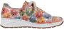 Rieker Sneakers met sleehak met bloemenprint vrijetijdsschoen lage schoen veterschoen - Thumbnail 5