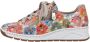 Rieker Sneakers met sleehak met bloemenprint vrijetijdsschoen lage schoen veterschoen - Thumbnail 6