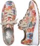 Rieker Sneakers met sleehak met bloemenprint vrijetijdsschoen lage schoen veterschoen - Thumbnail 8