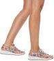 Rieker Sneakers met sleehak met bloemenprint vrijetijdsschoen lage schoen veterschoen - Thumbnail 9