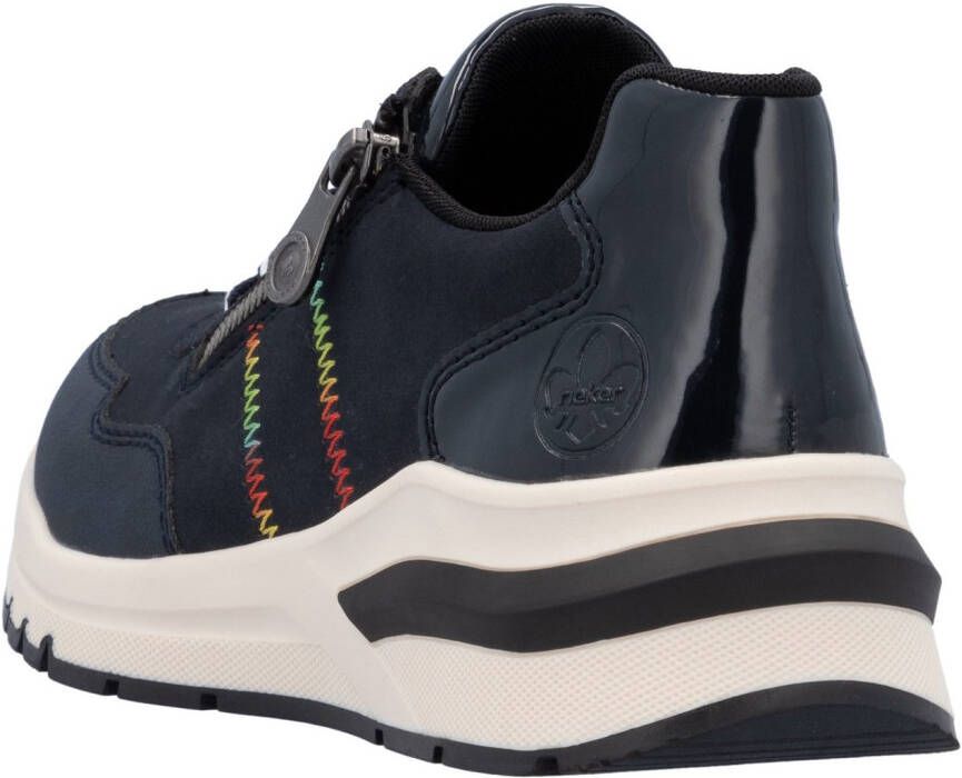 Rieker Sneakers met sleehak vrijetijdsschoen lage schoen veterschoen in comfortabele vorm