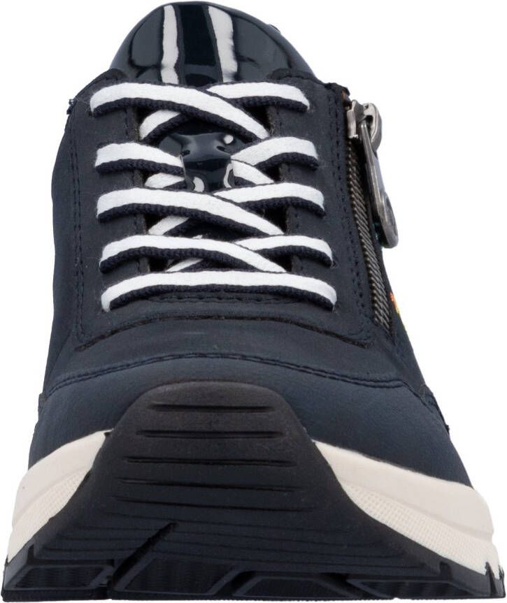 Rieker Sneakers met sleehak vrijetijdsschoen lage schoen veterschoen in comfortabele vorm