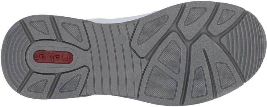 Rieker Sneakers met zijrits vrijetijdsschoen lage schoen veterschoen