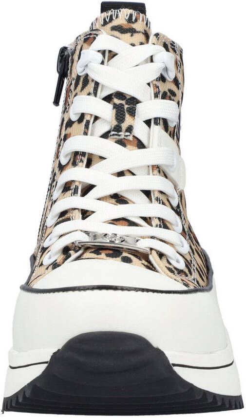 Rieker Sneakers plateau high top sneakers veterschoenen in vegan-verwerking