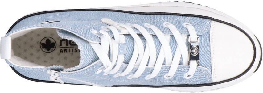 Rieker Sneakers plateau high top sneakers veterschoenen in vegan-verwerking