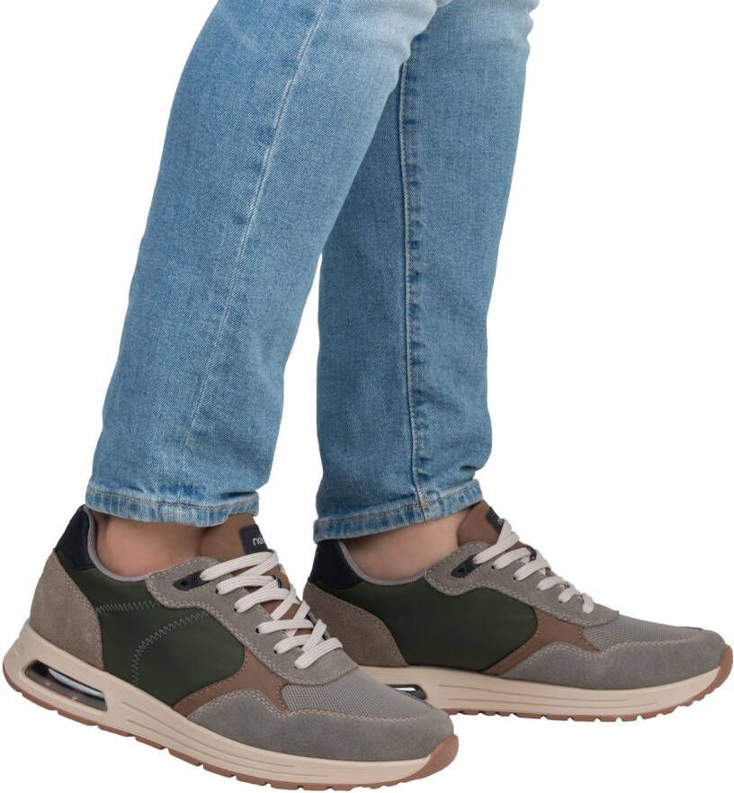 Rieker Sneakers veterschoen lage schoen vrijetijdsschoen met gepolsterde schachtversteviging