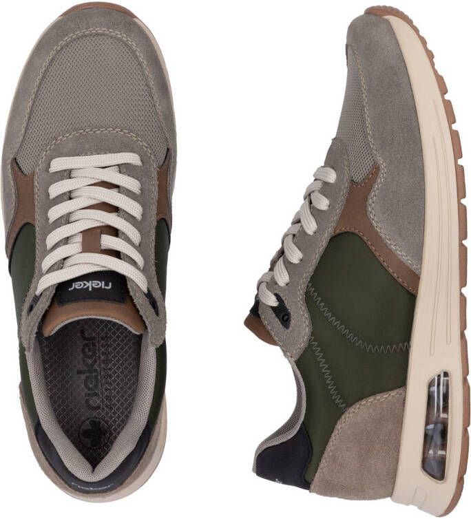 Rieker Sneakers veterschoen lage schoen vrijetijdsschoen met gepolsterde schachtversteviging