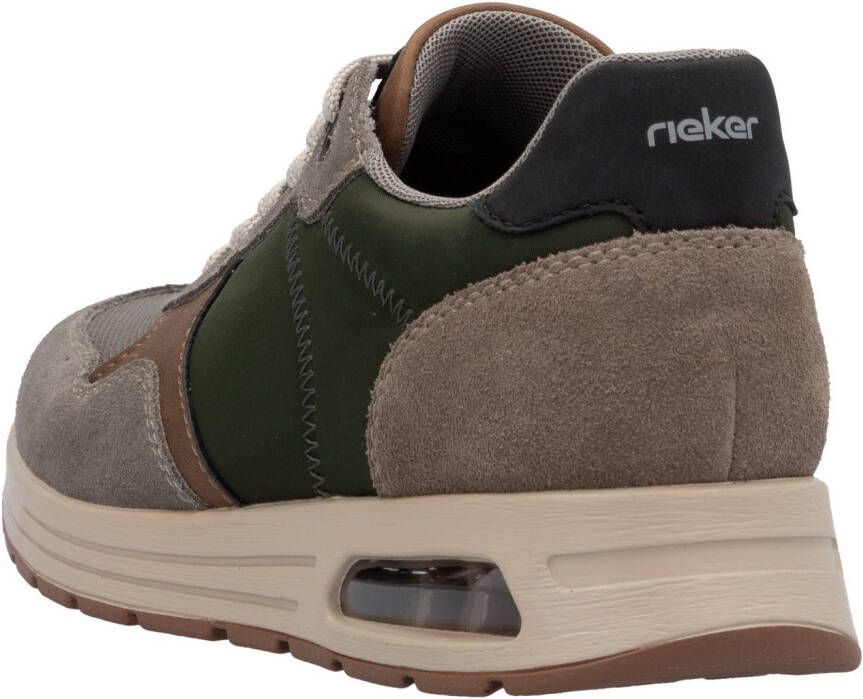 Rieker Sneakers veterschoen lage schoen vrijetijdsschoen met gepolsterde schachtversteviging