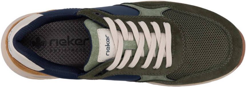 Rieker Sneakers veterschoen lage schoen vrijetijdsschoen met gepolsterde schachtversteviging