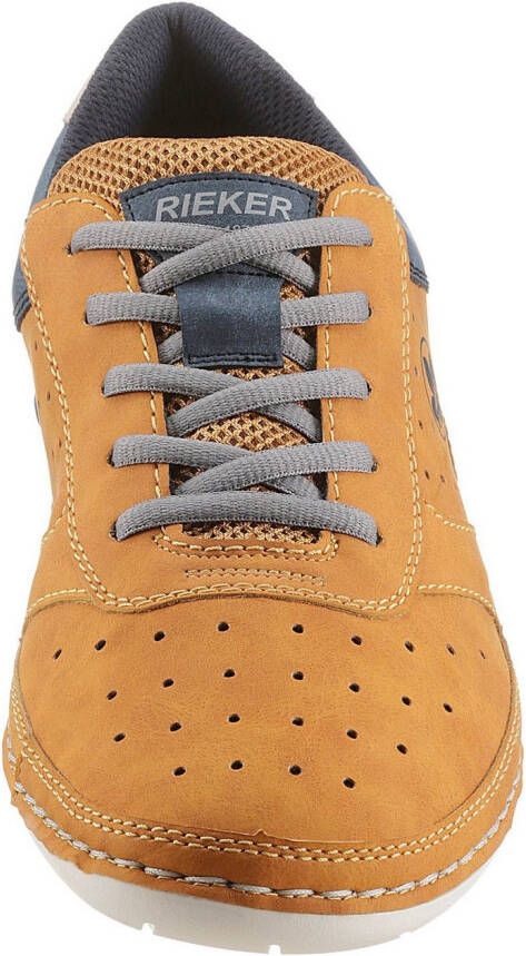Rieker Sneakers veterschoen lage schoen vrijetijdsschoen met memosoft binnenzool