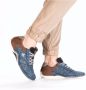 Rieker Sneakers veterschoen lage schoen vrijetijdsschoen met memosoft binnenzool - Thumbnail 4
