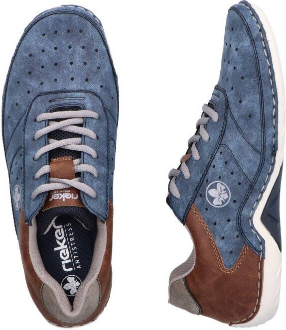 Rieker Sneakers veterschoen lage schoen vrijetijdsschoen met memosoft binnenzool