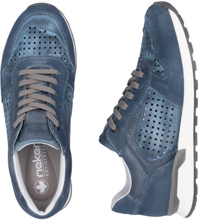 Rieker Sneakers veterschoenen lage schoen met luchtdoorlatende perforatie