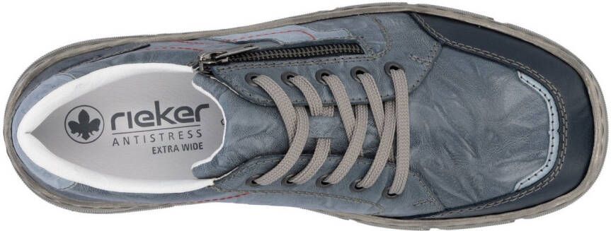 Rieker Sneakers veterschoenen lage schoen vrijetijdsschoen met ritssluiting