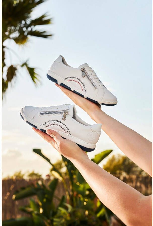 Rieker Sneakers veterschoenen lage schoen vrijetijdsschoen met zachte schacht
