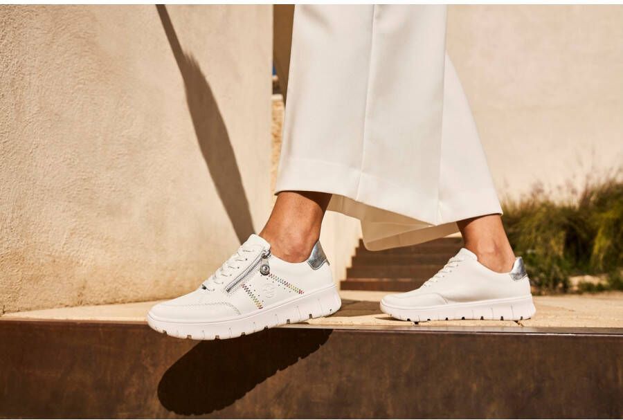 Rieker Sneakers veterschoenen lage schoen vrijetijdssneaker zijrits