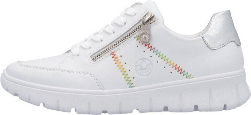 Rieker Sneakers veterschoenen lage schoen vrijetijdssneaker zijrits