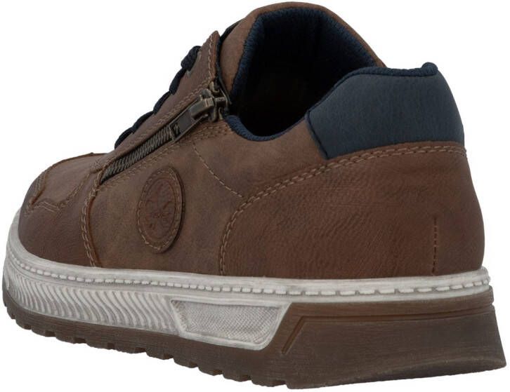 Rieker Sneakers Vrijetijdsschoen halfschoen veterschoen met contrastafwerking