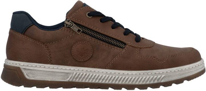 Rieker Sneakers Vrijetijdsschoen halfschoen veterschoen met contrastafwerking