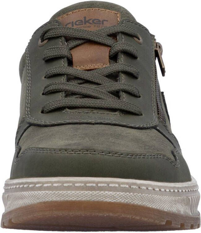 Rieker Sneakers Vrijetijdsschoen halfschoen veterschoen met contrastafwerking