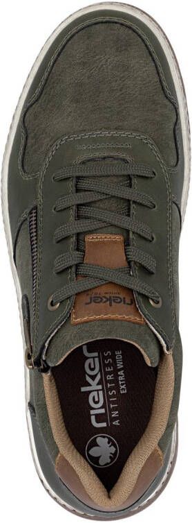 Rieker Sneakers Vrijetijdsschoen halfschoen veterschoen met contrastafwerking