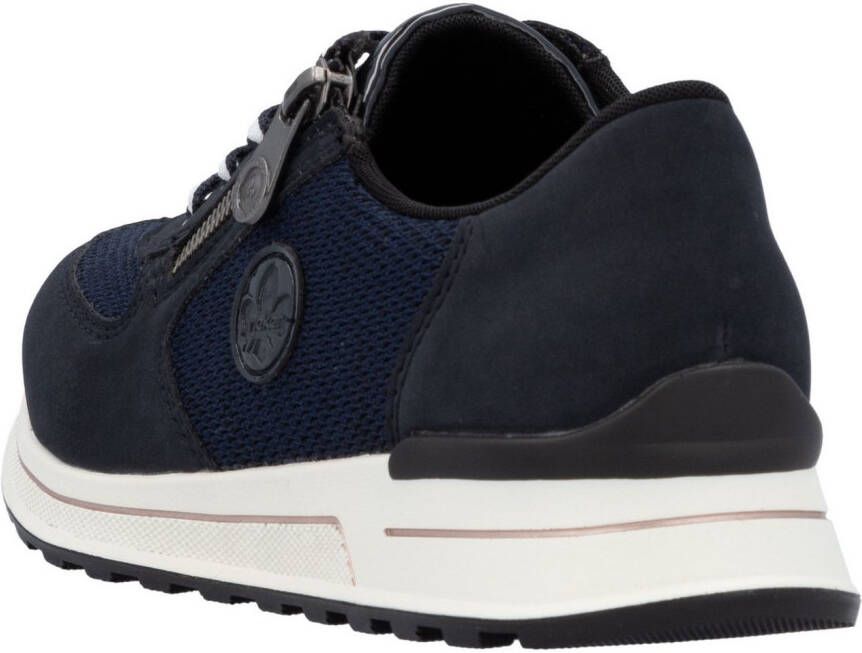 Rieker Sneakers vrijetijdsschoen lage schoen veterschoen in materiaal-mix