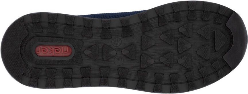 Rieker Sneakers vrijetijdsschoen lage schoen veterschoen in materiaal-mix