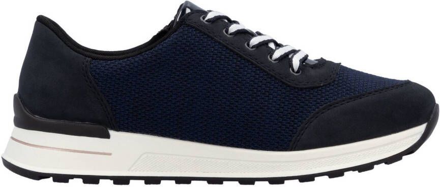Rieker Sneakers vrijetijdsschoen lage schoen veterschoen in materiaal-mix