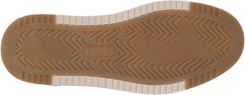 Rieker Sneakers vrijetijdsschoen lage schoen veterschoen met gepolsterde schacht