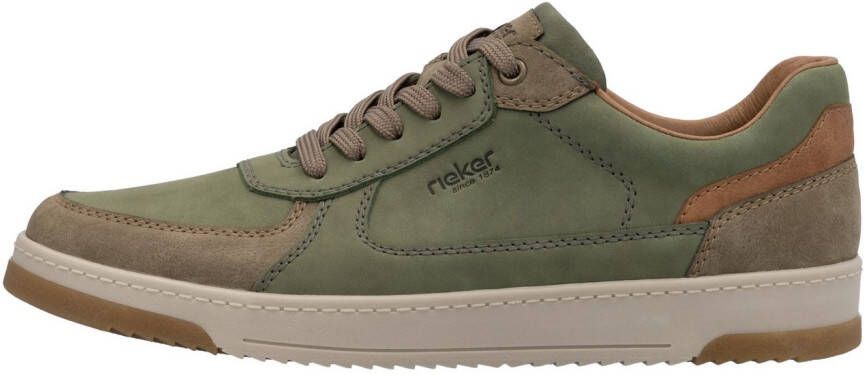 Rieker Sneakers vrijetijdsschoen lage schoen veterschoen met gepolsterde schacht