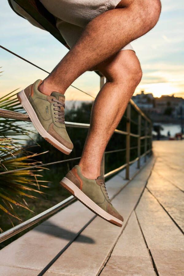 Rieker Sneakers vrijetijdsschoen lage schoen veterschoen met gepolsterde schacht