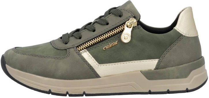 Rieker Sneakers vrijetijdsschoen veterschoen halfschoen met modieuze accenten