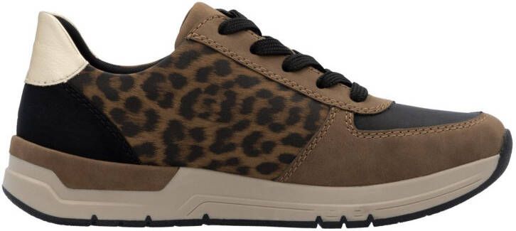 Rieker Sneakers vrijetijdsschoen veterschoen halfschoen met modieuze accenten