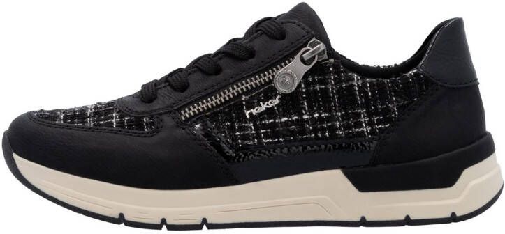 Rieker Sneakers vrijetijdsschoen veterschoen halfschoen met modieuze accenten